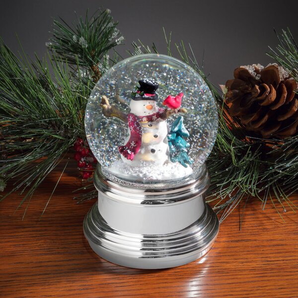 Snowman　Reviews　Co.®　The　Christmas　Globe　Twillery　Snow　Wayfair