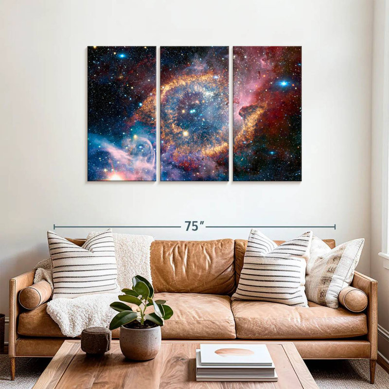 Oberle Helix Planetary Nebula, 36" H x 57" W