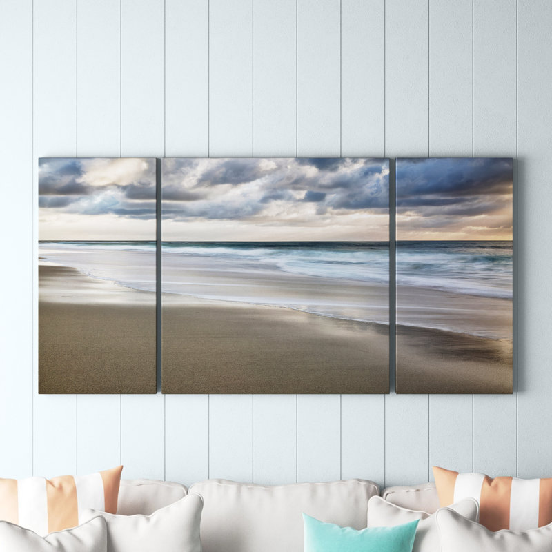 A Premium «La Jolla Sunset», photographie de plusieurs pièces sur toile, H 32 po x l 64 po x P 1,5 po