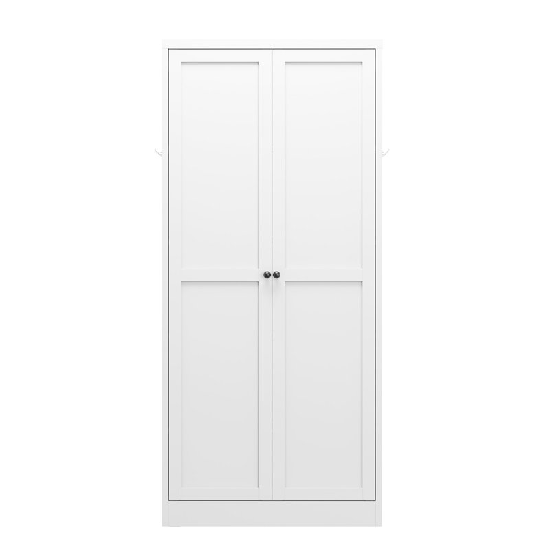 61" White Metal Pantry Storage Cabinet, 4 Shelves, 110Lbs Per Shelf, Tool - Setup, Easy Wipe, Space Saving Design For Kitchen 110Lb Capacity, 30 Min Assembly, Family Safe Finish, Silent Door Closure,