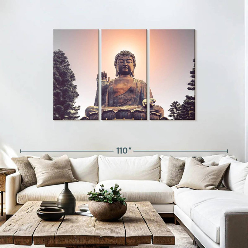 Adella Tian Tan Giant Buddha, 48" H x 74" W