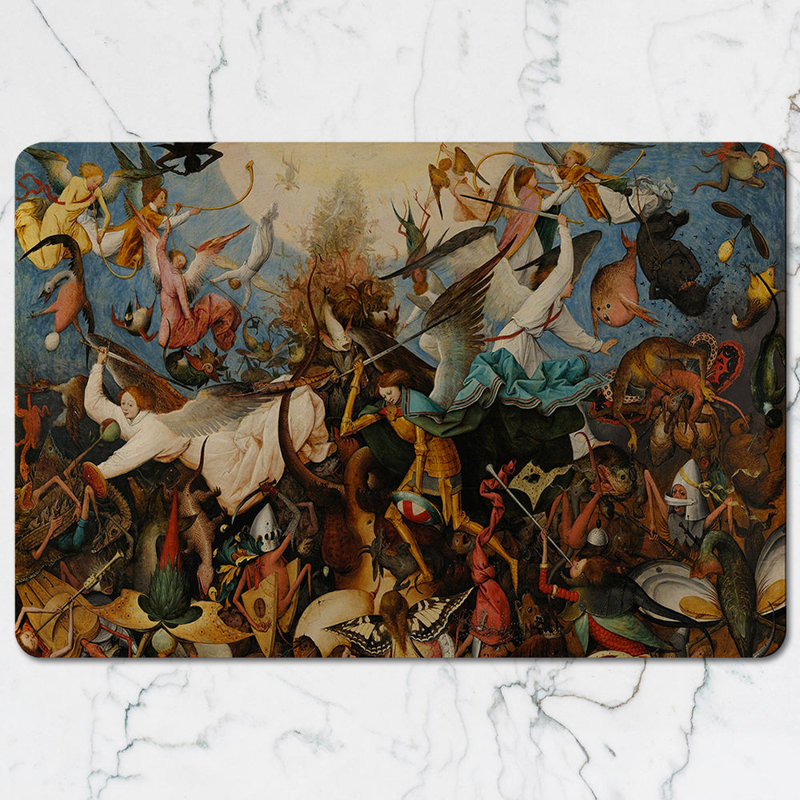 Placemat And Coaster Set Featuring Dramatic Fantasy Battle Artwork