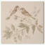 Paire d'illustrations rétro sur toile par Finches III par -906303256-906303263