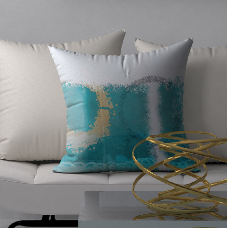 Housse de coussin décorative carrée Jewel spectacular, 24 po x 24 po