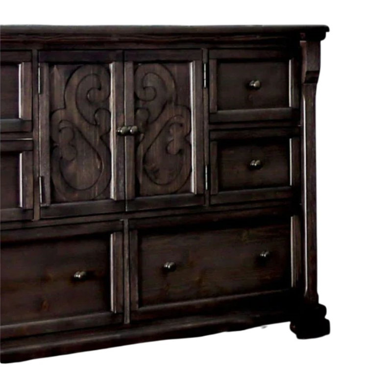 6 tiroirs Zaid Commode noyer