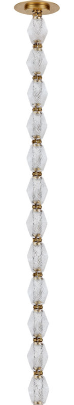 Collier 1 - Light LED Pendant, 2700, 51.6" H x 2" W x 2" D