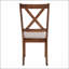 Ensemble de chaises de salle à manger rembourrées transitionnelles avec structure en bois de noyer pour le confort de la cuisine et de la salle à manger