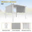10 pi. L 10 pi. D Pergola en acier avec auvent-95163437