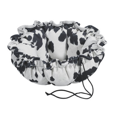 Round Animal Print Pet Bed