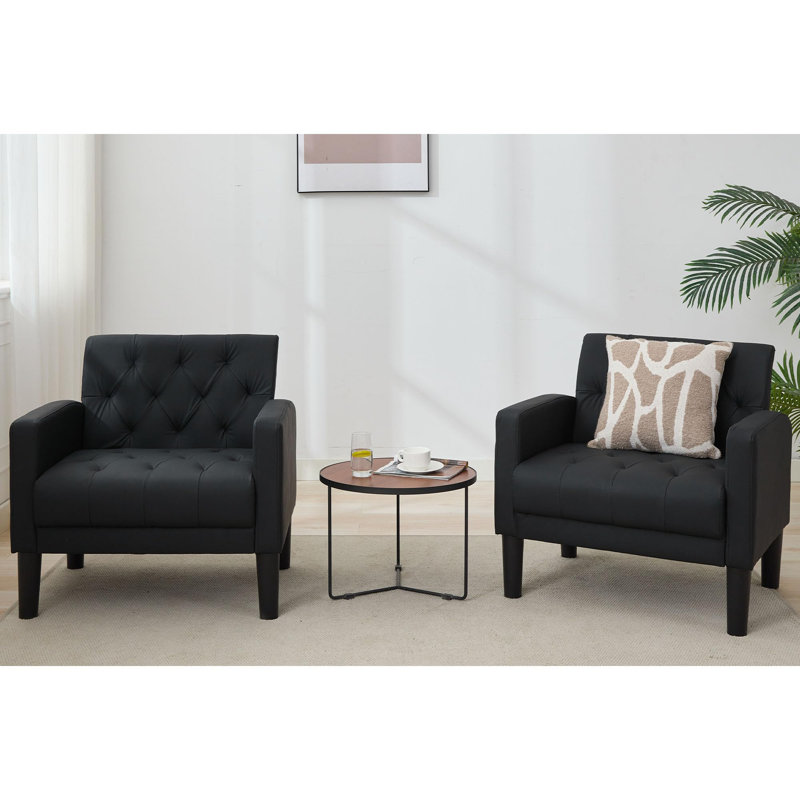 Faux Leather Armchair