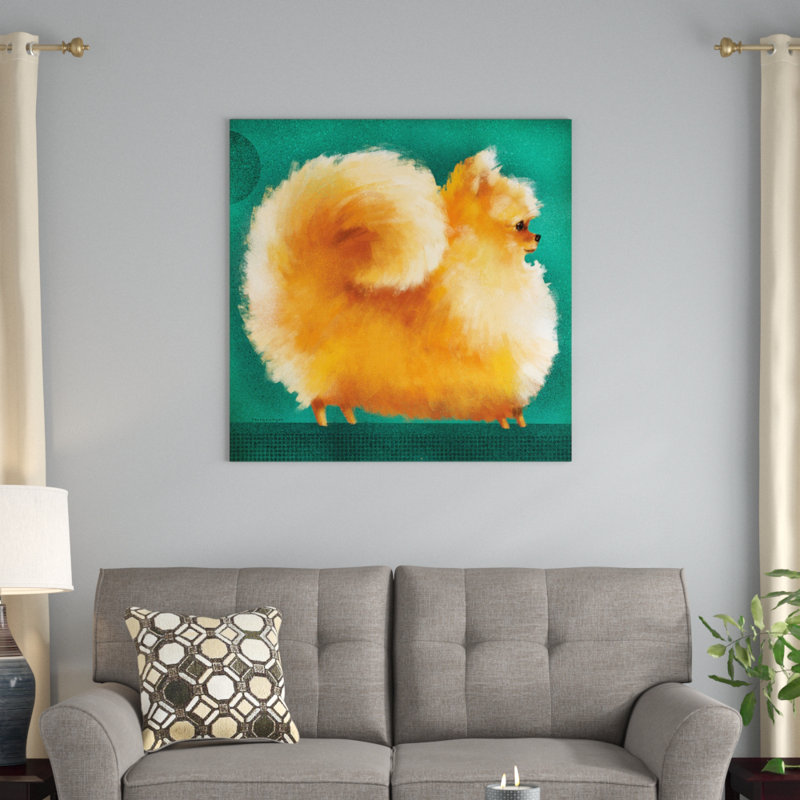 «Pom» par Terry Runyan, impression sur toile tendue sur châssis, H 12 po x l 12 po x P 0,75 po, Toile tendue, Pas de tapis