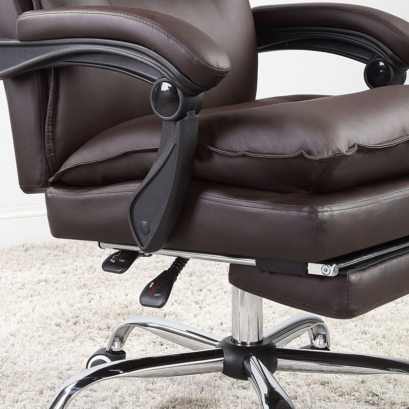 Fauteuil de direction Araujo, Brun