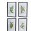Ensemble de 4 fleurs murales botaniques, décoration pour le salon, la salle à manger, la chambre à coucher, le couloir, 20 po x 28 po