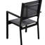 Ensemble de tables et chaises d'extérieur modernes en acier - pour patio, balcon, cour arrière, conception en U de 6 sièges