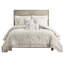 Très grand édredon en taupe 100% coton avec broderie en chenille magnifique et bourre taupe attrayante-128745170-128745171