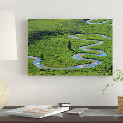 « east river sinueux symboliserait, crested butte, colorado », reproduction d’impression sur toile