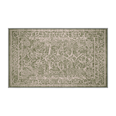 Machine Washable Brown Area Rug