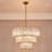 Harlune 8-Light Distressed Gold 3-Tiered Glass Chandelier-951078139-951078142