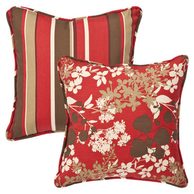 Outdoor Reversible Throw Pillow