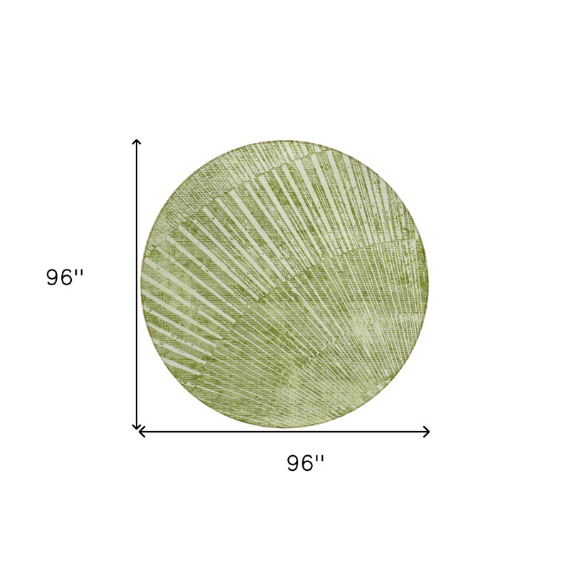 Tapis d'extérieur rond 8 po Sage