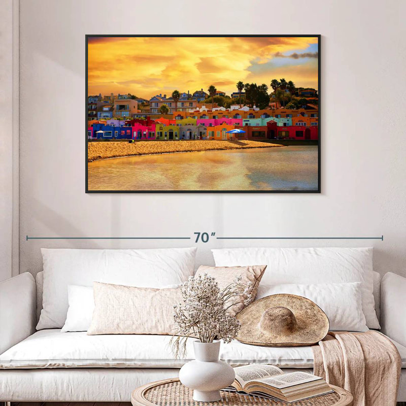 Capitola Sau, 46" X 31", Floating Frame Black