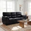 Canapé 3 places, canapé rembourré gris foncé, mobilier de salon moderne-18178425
