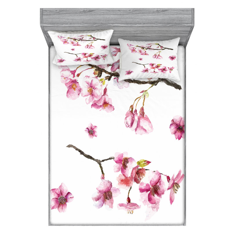 Microfiber Sheet Set, Queen Sheet Set with Fitted Sheet