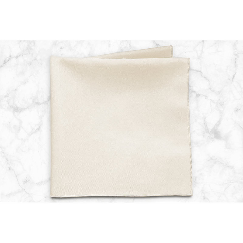 Polyester Square Napkin, Ivory, 10" x 10"