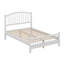 Lit plateforme avec tête de lit arquée, cadre de lit en bois à conception silencieuse, aucun sommier tapissier requis-1005707761-1005707773