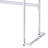 Tigress White Printed Faux Marble Top & Chrome Finish Writing Desk