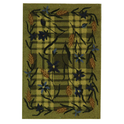 Tapis en laine crocheté à la main