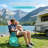 High-Back Folding Rocking Chair 1 Piece - Dark Grey / Blue-1195234346