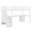 Lit mezzanine simple avec tiroirs de rangement doubles, cadre de lit mezzanine simple avec bureau intégré-821644247