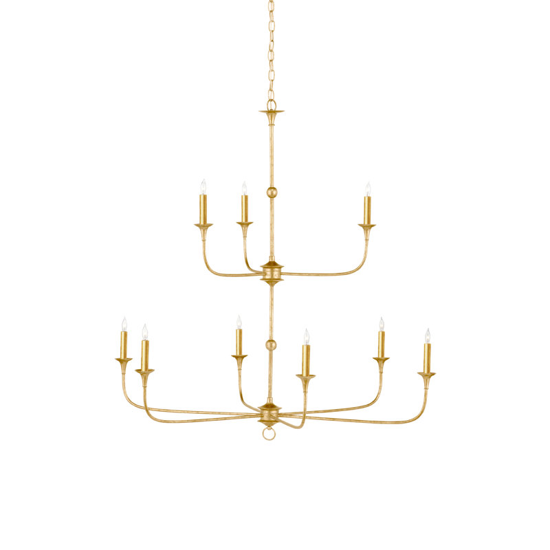 Nottaway 9 - Light Wrought Iron Chandelier