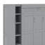 Lit escamotable double avec tablettes, garde-robe et lumières DEL-471908162