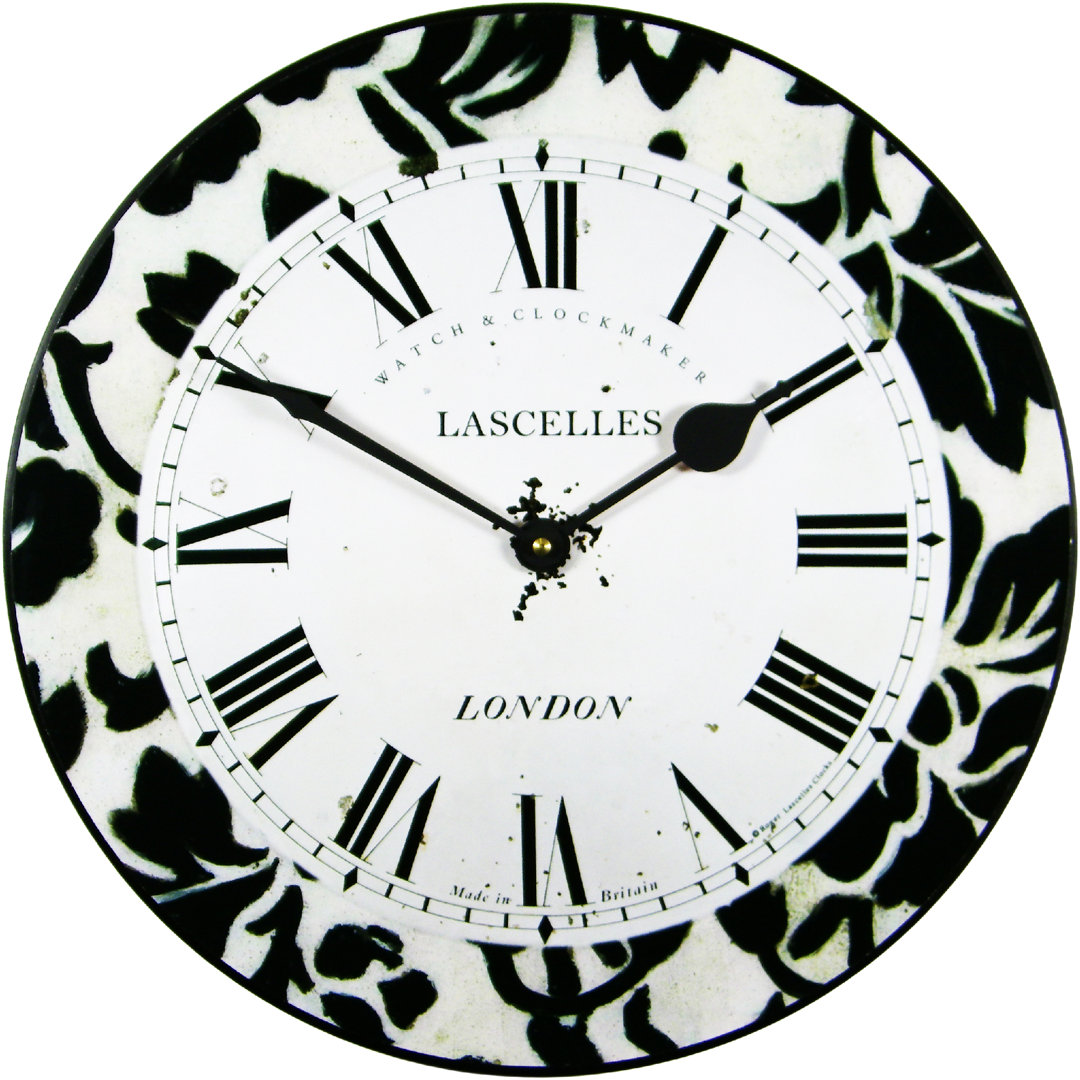 36cm Modern Damask Wall Clock