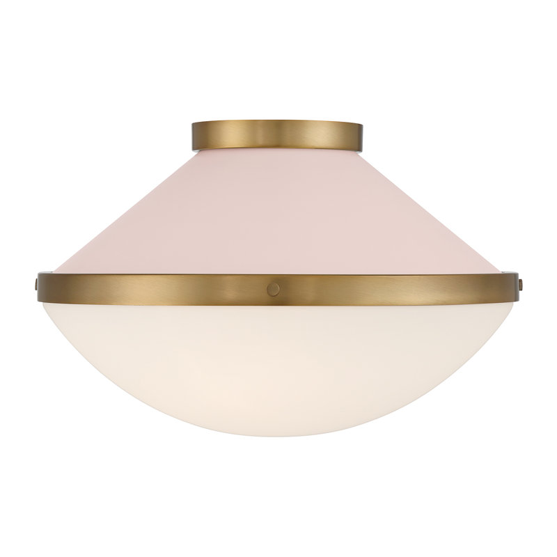 Plafonnier encastré 2 lumières Boldberg, Rosé