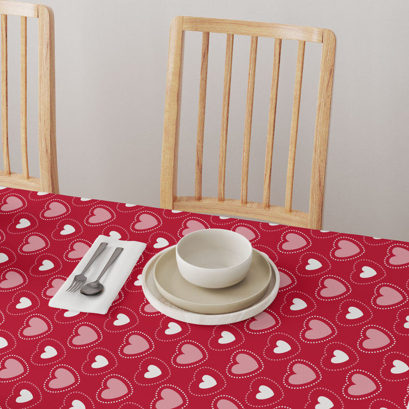Sirois Hearts in Stitches Round Tablecloth, 90" x 90"
