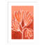 «Galya Peachy Flowers» par Treechild, impression sur bois encadrée-100477624-100477633