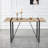 Rustic Industrial Rectangular Wood Dining Table For Person, With X "W-71806694-82218948