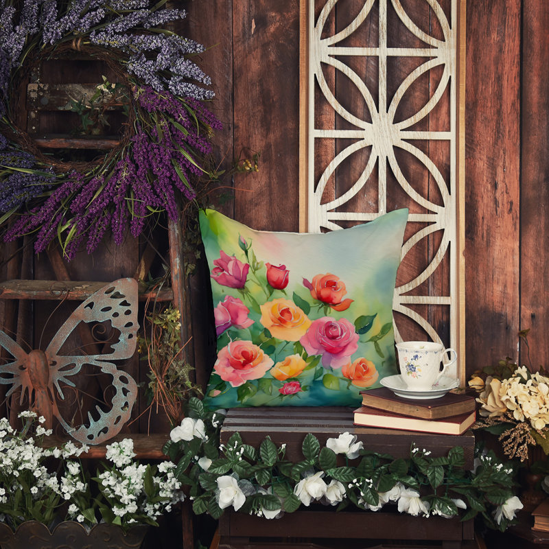 Other/No Pattern Indoor/Outdoor Throw Pillow, 14" H x 14" W