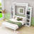 Dannen Murphy Bed with LED Lights and Adjustable Shelves-579354315-584802789