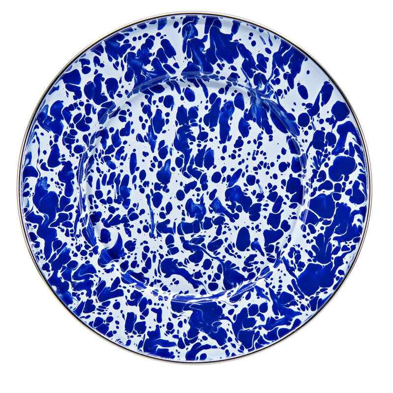 8.5" Dessert Plate, Cobalt Swirl
