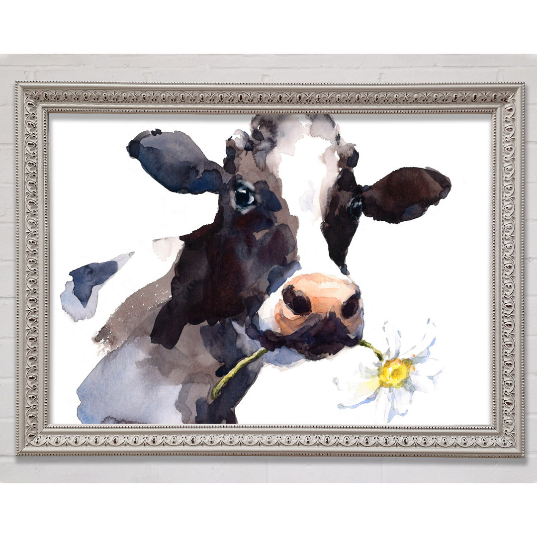 Daisy The Cow - Einzelner Bilderrahmen Kunstdrucke