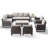 Ingvald 9-11 Person All-Weather Wicker Outdoor Conversation Set Seating Group With Lounge Chairs And Ottomans-299952276