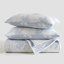 Ensemble de literie King 2 pièces, couette réversible en mélange coton-polyester, chambre bleue