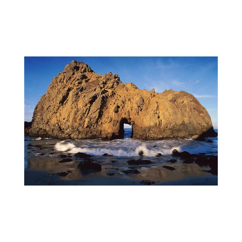 Sea Arch At Pfeiffer Beach, Big Sur, California by Tim Fitzharris - Wrapped Canvas Print, 20.32 cm H x 30.48 cm W