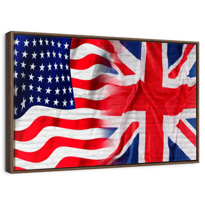 American And British Flag