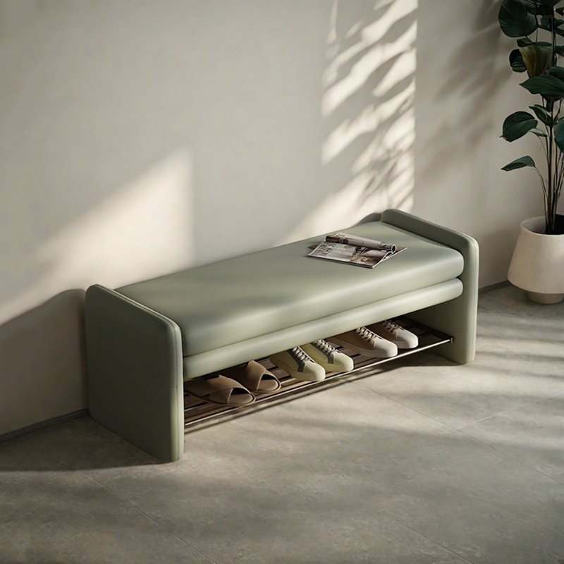 Tabouret à langer avec rangement 47,2 po, Vert