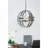 4 - Light Galvanized Chandelier, Hanging Light Fixture with Adjustable Chain for Kitchen Dining Room Foyer Entryway, Bulb Not Included